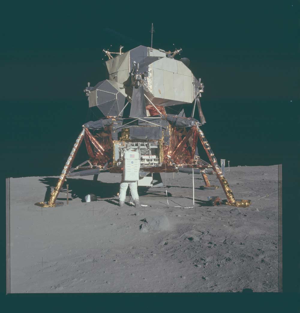 Apollo 11 — Shadow and surface detail